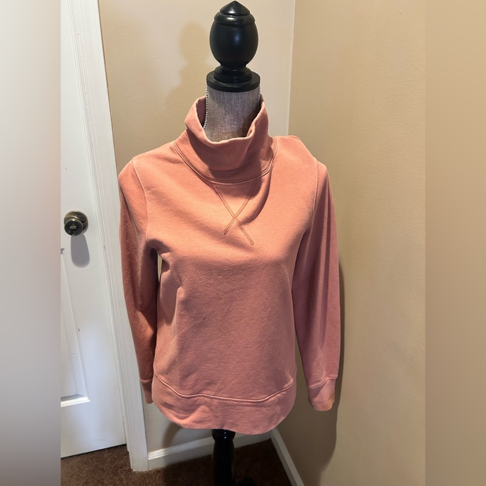 Made well salmon Knit Cowl Neck sweatshirt